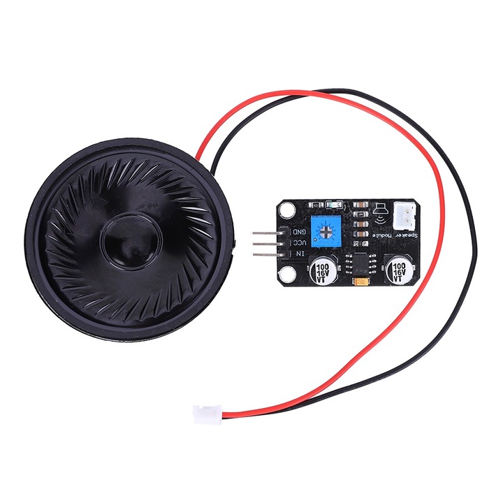 Modul difuzor Enforose, amplificator, 50mm, 0.5W, 5V