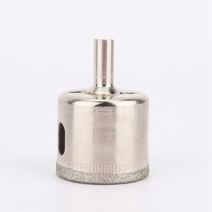 Set de 1 x burghiu diamantat pentru sticla, Enforose, 35mm, argintiu