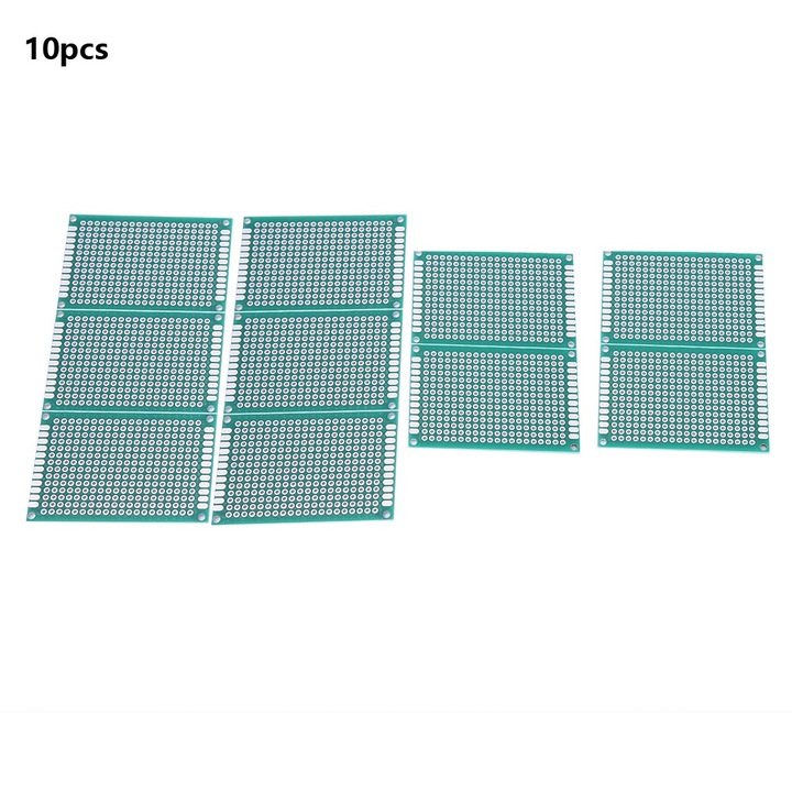 Set 10 placi de circuit Enforose, 4 × 6 cm, prototip PCB