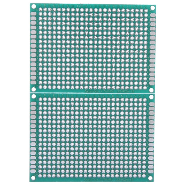 Set 10 placi de circuit Enforose, 5 x 7 cm, doua fete