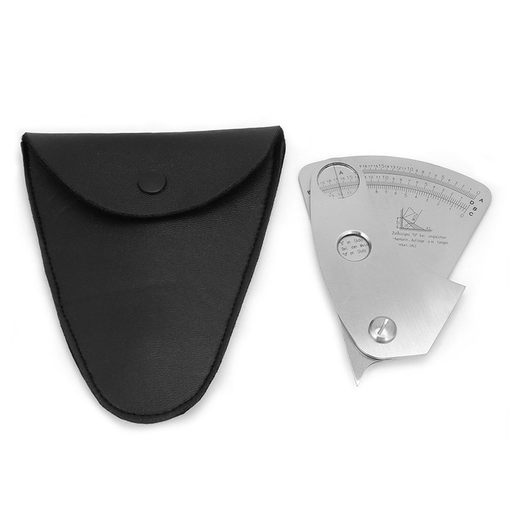 Rozsdamentes acél hegesztésmérő műszer, HFG26, 0-20mm, kopásálló, pontos