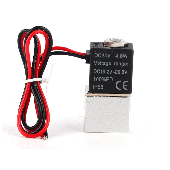 Електрически електромагнитен клапан с бърз отговор, Enforose, 24V DC, 2 позиции, 2 посоки, Въздух/Вода/Масло