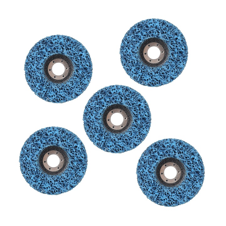 Set 5 discuri abrazive pentru indepartarea ruginii si vopselei, 125mm, pentru polizor unghiular