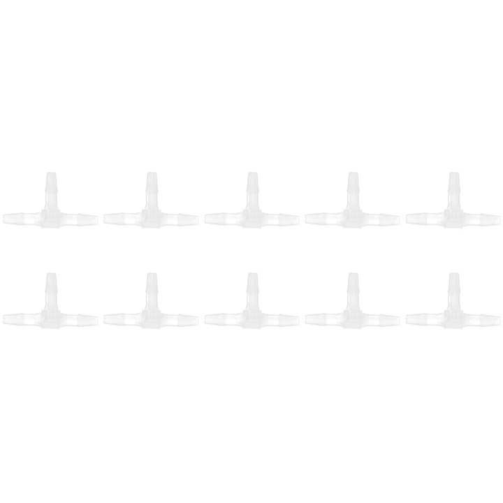 Műanyag T idomok, Jormftte, 10 db-os készlet, nyomás- és hőálló, 1/2, PP