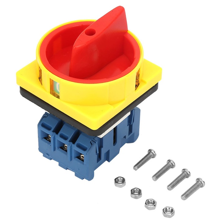 25A/32A megszakító, Enforose, 3 pólusú, tűzálló műanyag, méretei 65x65x95mm