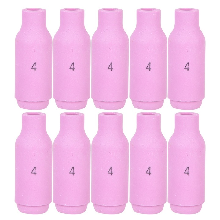 Set 10 bucati duze ceramice 10N45 pentru torte de sudura TIG WP-17/18/26, 16mm, 19mm