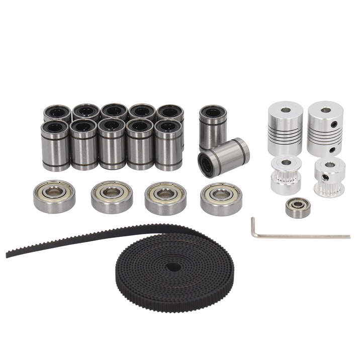 Kit Imprimantă 3D – Rulment Liniar LM8UU, Cuplaj Arbore și Set Chei Hexagonale