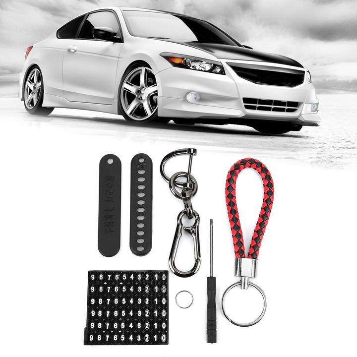 Jormftte univerzális alumínium ötvözet kulcstartó kender kötéllel, hossza 85mm, telefonszámmal