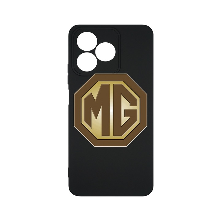 BestCase 1.2mm Szilikon telefontok, kompatibilis modell Realme C53 / C51 / Realme Note 50, Logo MG, Kamera Védelem, Mikroszálas puha belső, PB 1780