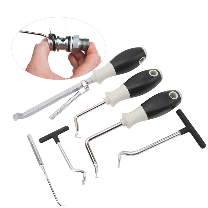 Jormftte tömlőeltávolító szerszámkészlet, 6 darabos, ergonomikus fogantyúval