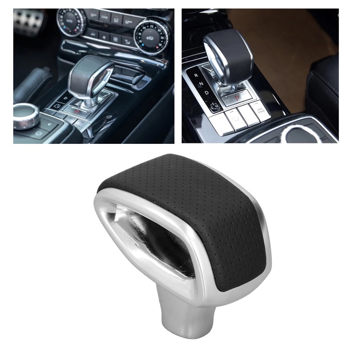 Jormftte váltógomb alumíniumötvözetből és perforált bőrből, Mercedes Benz G-osztály W463 G500 G350 G63 G65 G55 AMG A45 AMG W176, 2014
