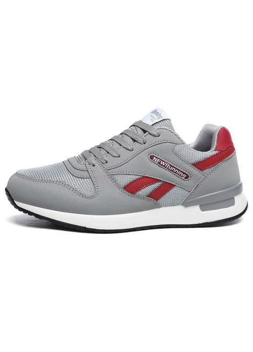 Pantofi sport Cozevdnt, alergare retro, casual, gri, material textil, 39 EU