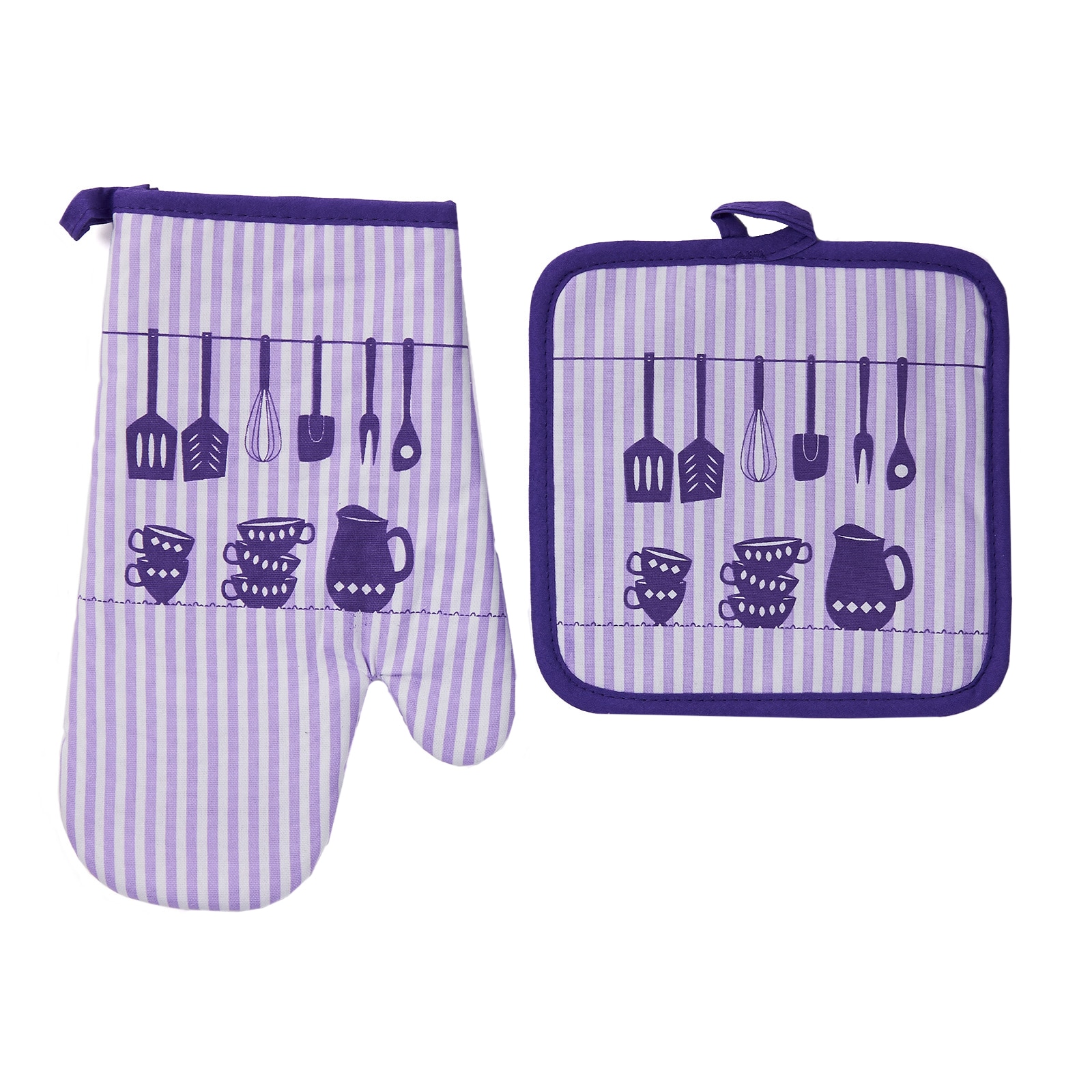 Set bucatarie 2 piese Heinner Home, bumbac, model linguri