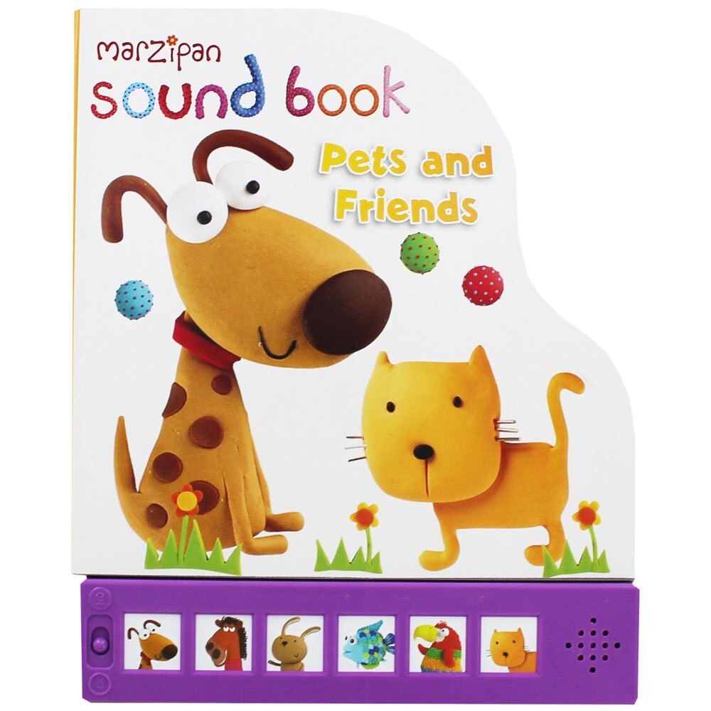 Children's Marzipan Shaped Hardback Sound Book Pets And Friends - Marzipan