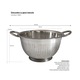 Strecurator gauri mici 24 cm inox
