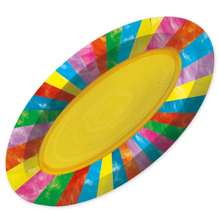 Platou Oval, Gourmet, 35 x 19 cm, Curcubeu, 3 buc/Set, Big Party