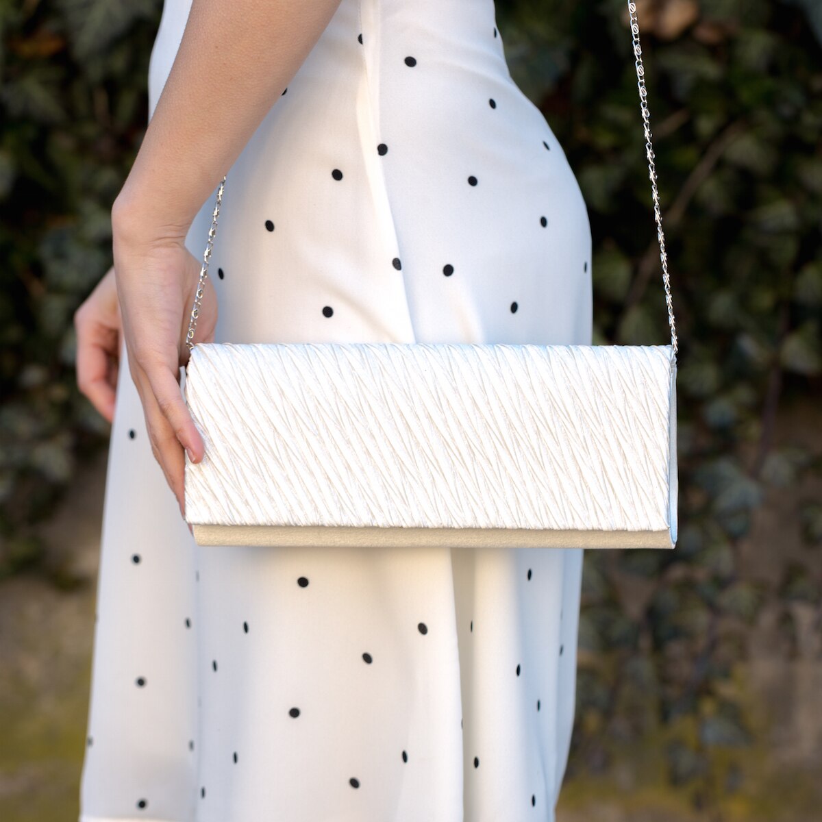 Plic de ocazie ivory din satin