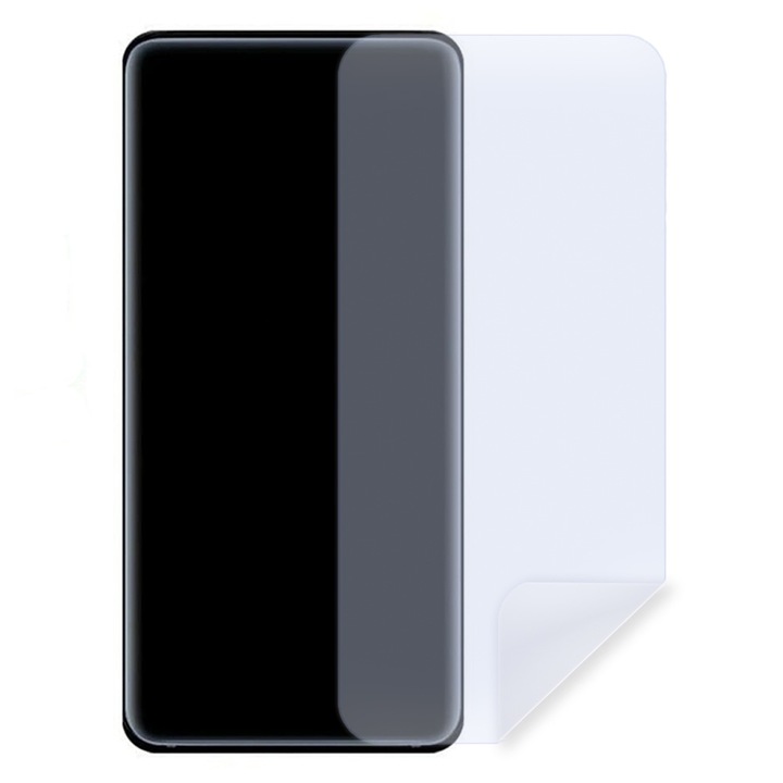 Block Blue Light фолио за Vivo T2, Филтър против сини лъчи, Защита от удари и надраскване, Лесен монтаж, Съвместим със сензора за пръстови отпечатъци, Регенерируем, Прозрачен, Edge to Edge