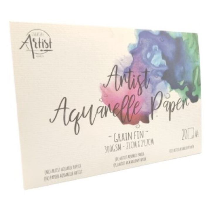 Bloc de desen A4, CARDSPLITTER, 20 foi, 300g/m², 21x30cm