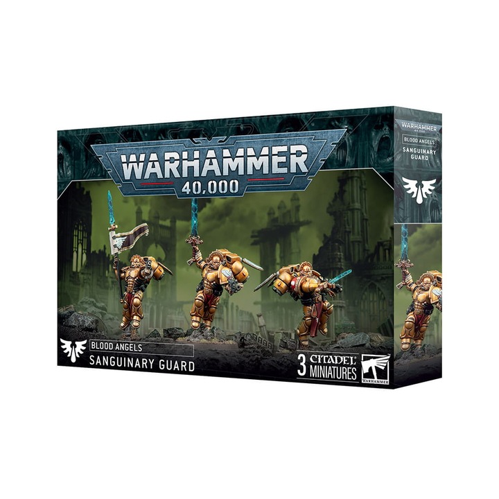 Warhammer 40000 Game Expansion Sanguinary Guard Blood Angels Space Marines Games Workshop 60 части Сив