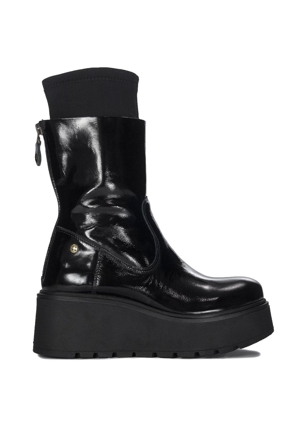 Ghete dama, Maciejka, Sintetic, Negru, 39 EU