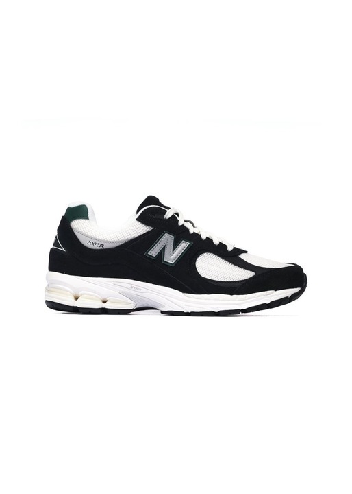 Pantofi barbati New Balance, piele, negru-alb, inchidere cu sireturi, sezon tot anul