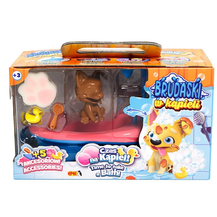 Комплект фигурки на животни за баня, EPEE, 3 години+, Многоцветен