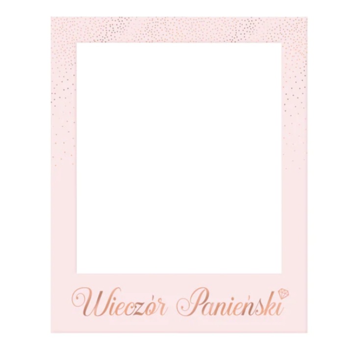 Rama foto set DIY, Party Pal, Wieczor Paninski, rosegold, 50x60cm
