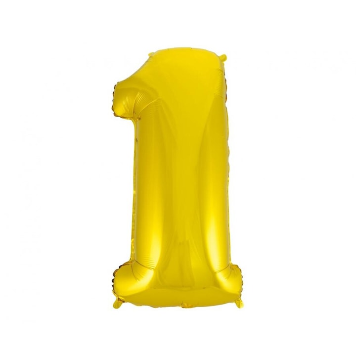 Balon foliowy Godan "Cyfra 1" zloty 92cm