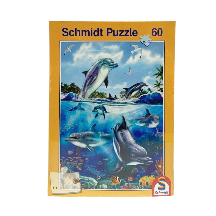 Puzzle, Schmidt, 60 piese, 27 x 19 x 3,5 cm, Albastru