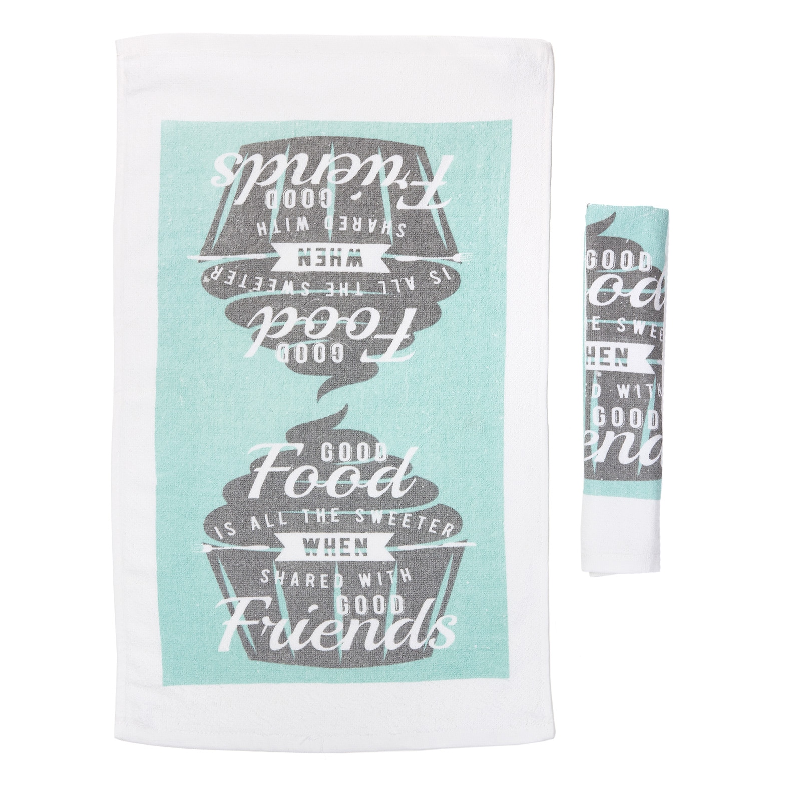 Set 2 prosoape bucatarie Heinner Home, bumbac, 38 x 63 cm, model Briosa Azur