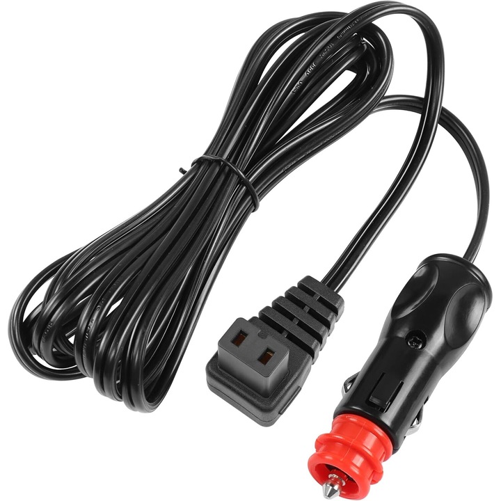 16AWG 12V tápkábel, PsAyl®, A++ hordozható autós hűtőszekrényhez, 3 m, fekete/piros