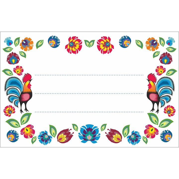 Set 20 etichete autoadezive 85x55mm, design creativ, pentru conserve si recipiente