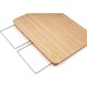 Tocator din Lemn Natural de Bambus, Orient, 2 Recipiente de Detasabile din Otel Inoxidabil, 38.5 x 30 cm