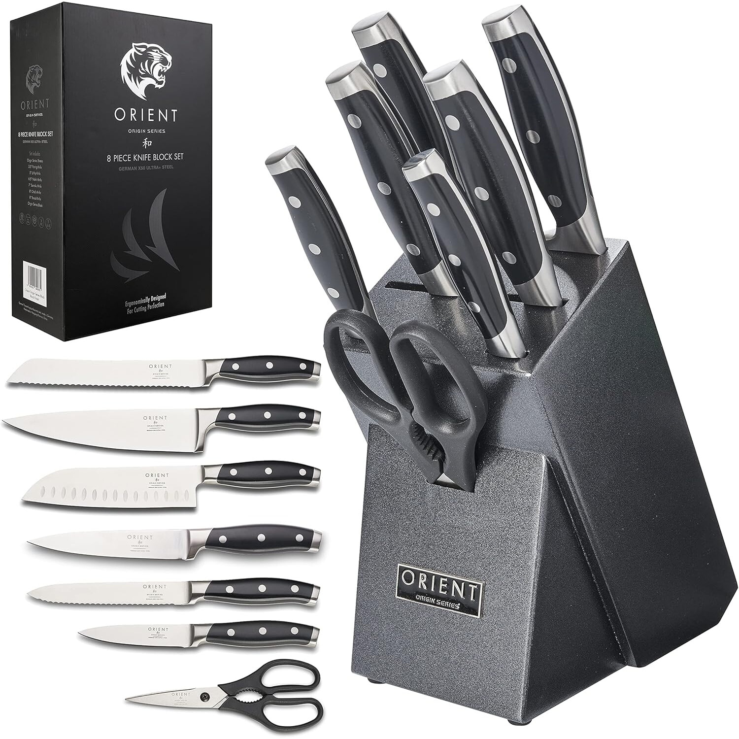Set 8 piese Cutite pentru bucatarie