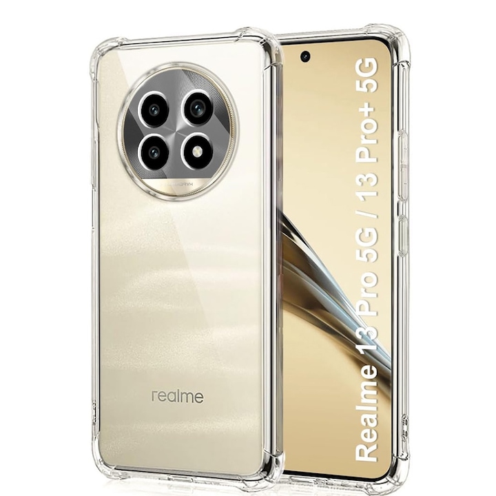 ΠΠ΅ΠΉΡ Π·Π° Realme 13 Pro - Shockproof Clear Silicone - ΠΡΠΎΠ·ΡΠ°ΡΠ΅Π½