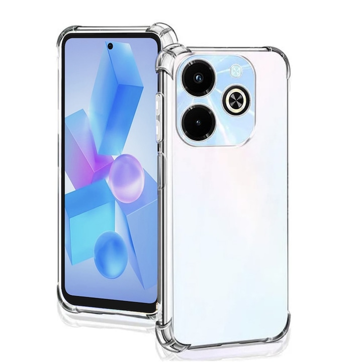Кейс за Infinix Hot 40i - Shockproof Clear Silicone - Прозрачен