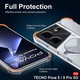 Кейс за Tecno Pova 5 Pro - Shockproof Clear Silicone - Прозрачен
