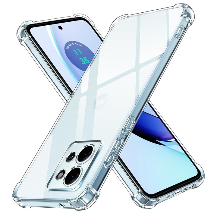 Кейс за Motorola Edge 50 - Shockproof Clear Silicone - Прозрачен