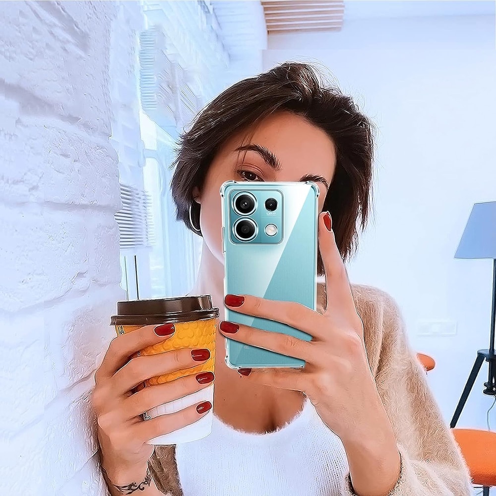Husa pentru Xiaomi Redmi Note 13 5G, Accesorio Shockproof Silicone, Transparenta