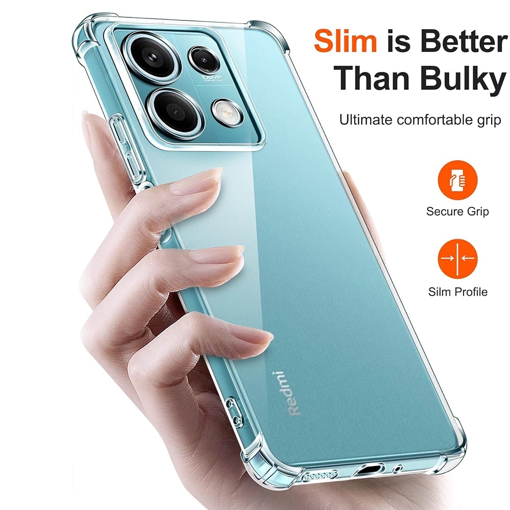 Husa pentru Xiaomi Redmi Note 13 5G, Accesorio Shockproof Silicone, Transparenta