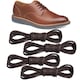 Set 2 perechi de sireturi cerate, Hggzeg, 90 cm, Material bumbac, Potrivit pentru pantofi de rochie, oxfords, cizme din piele, Nu este usor de rupt, usor de perforat, Usor de curatat, Maro inchis