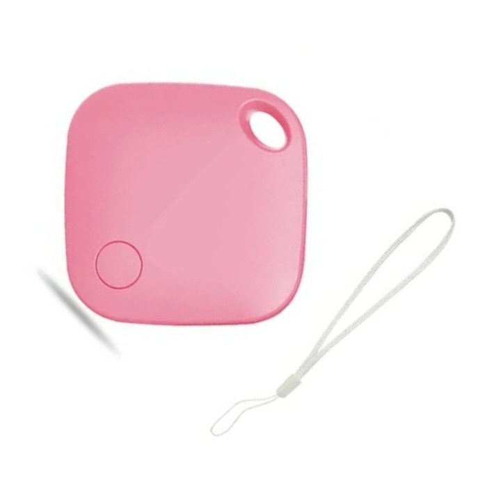 GPS Tracker Anti-Lost Device, Глобално покритие, Проследяване в реално време, Деца, Домашни любимци Съвместим с за Find my Apple, Anti-Lost, Преносим, Глобално достъпен, Позициониране, Розов