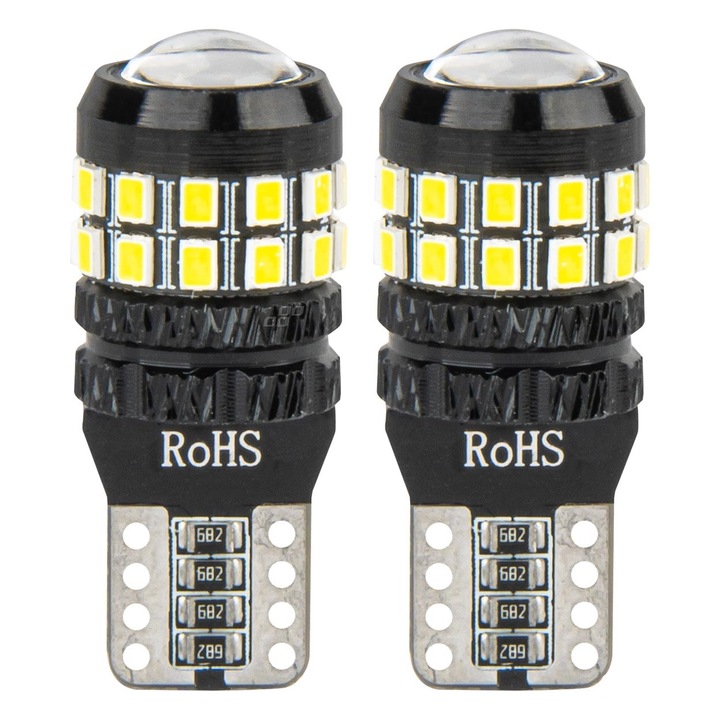 Комплект 2 LED крушки Canbus T10 W5W 12-24V 27SMD