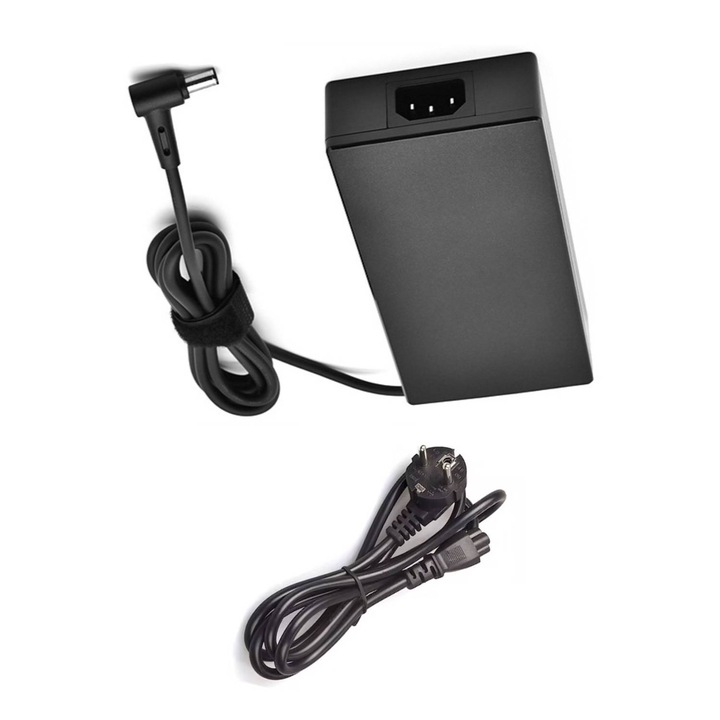 Incarcator laptop pentru Asus ROG Strix, pentru ROG Zephyrus, pentru TUF FA707RC FX506HM FX707ZE, pentru ZenBook PRO 16X UX7602ZM, model pentru Asus, 200W, 6.0×3.7mm, 20 V, 10 A, 1.79m, Sistem multi-protectie incorporat, Incarcare rapida, Negru