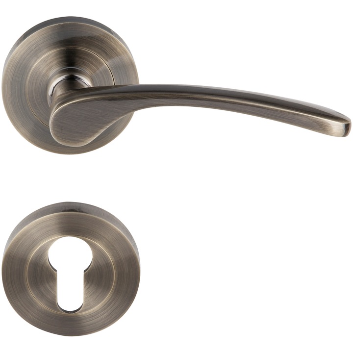 Maner Minerva cu rozeta, Evotools, pentru cilindru, antic bronz