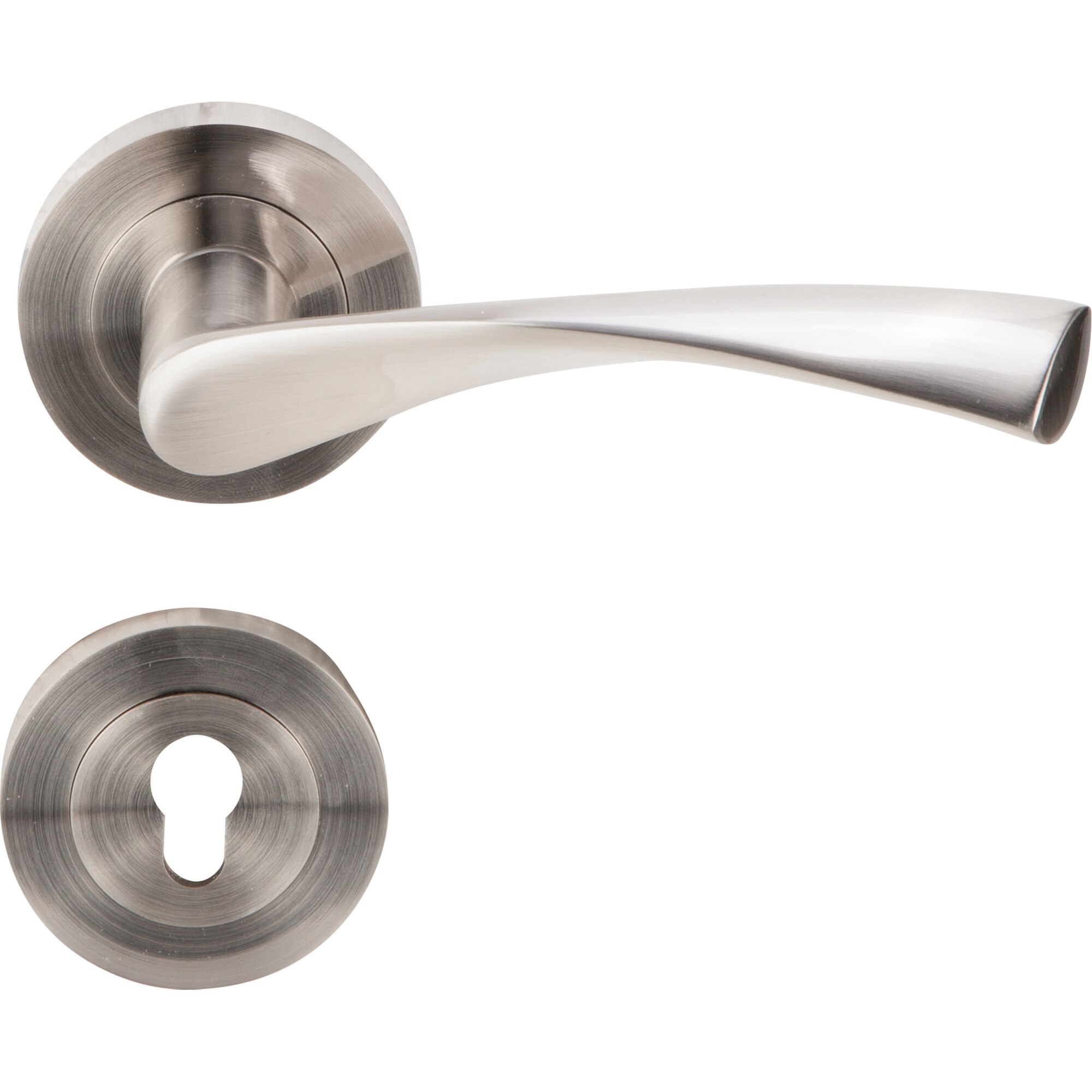 Maner Andromeda cu rozeta, Evotools, pentru cilindru, nichel satin