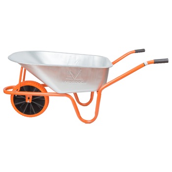 Roaba, Evotools, cuva zincata, roata plina poliuretan,janta plastic, 80 L, portocaliu Roaba, Evotools, cuva zincata, roata plina poliuretan,janta plastic, 80 L, portocaliu
