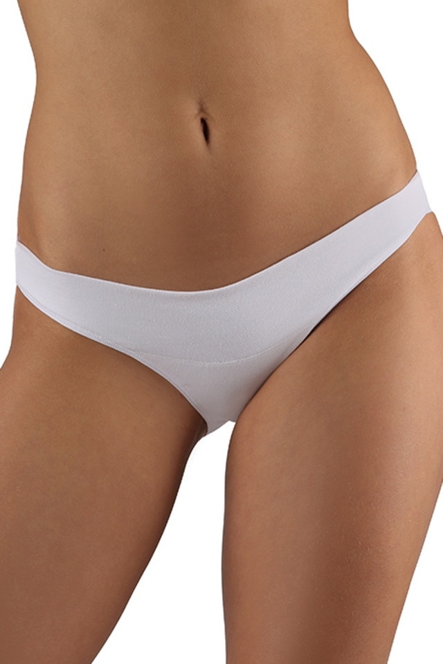 Chiloti clasici albi de dama Italian Fashion, Alb, L