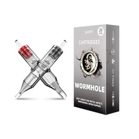 Set 20 Cartuse pentru tatuaje, SINBINTA, Ac dintr-o singura bucata, Stabilitate si control maxime, carcasa transparenta pentru o vizibilitate mai buna, Ace cartus mixte 3RL 5RL 5M1 7M1